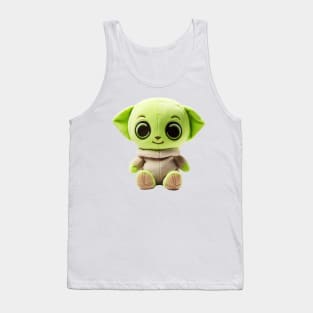 Adorable Green Baby Alien Plushie Tank Top